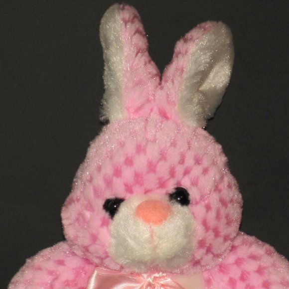 CHRISHA PLAYFUL EASTER RABBIT WAFFLE PLUSH TOY - Picture 2 of 6